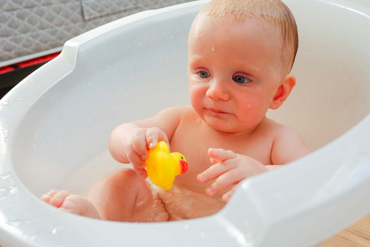 technique bain libre bébé